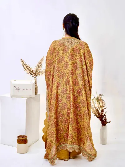 Mustard Indo Western Suit-5