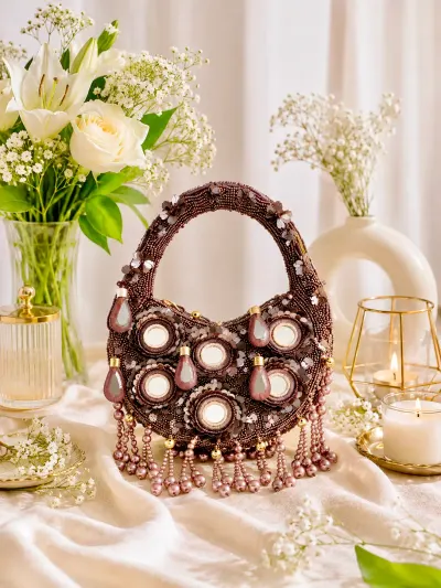 Mocha Mirror Handbag-3
