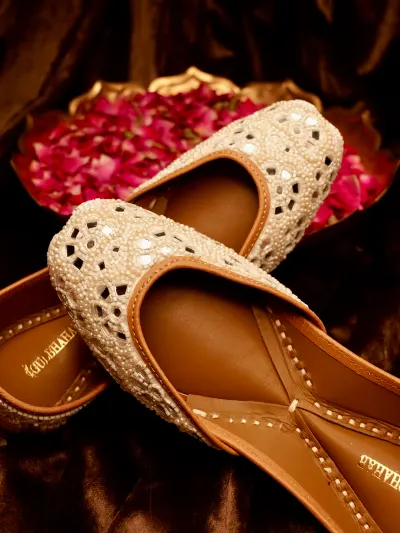 Ivory Bridal Jutti-3