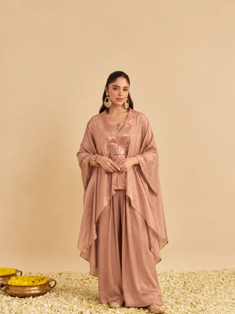 Rose Pink Kaftan Set-1