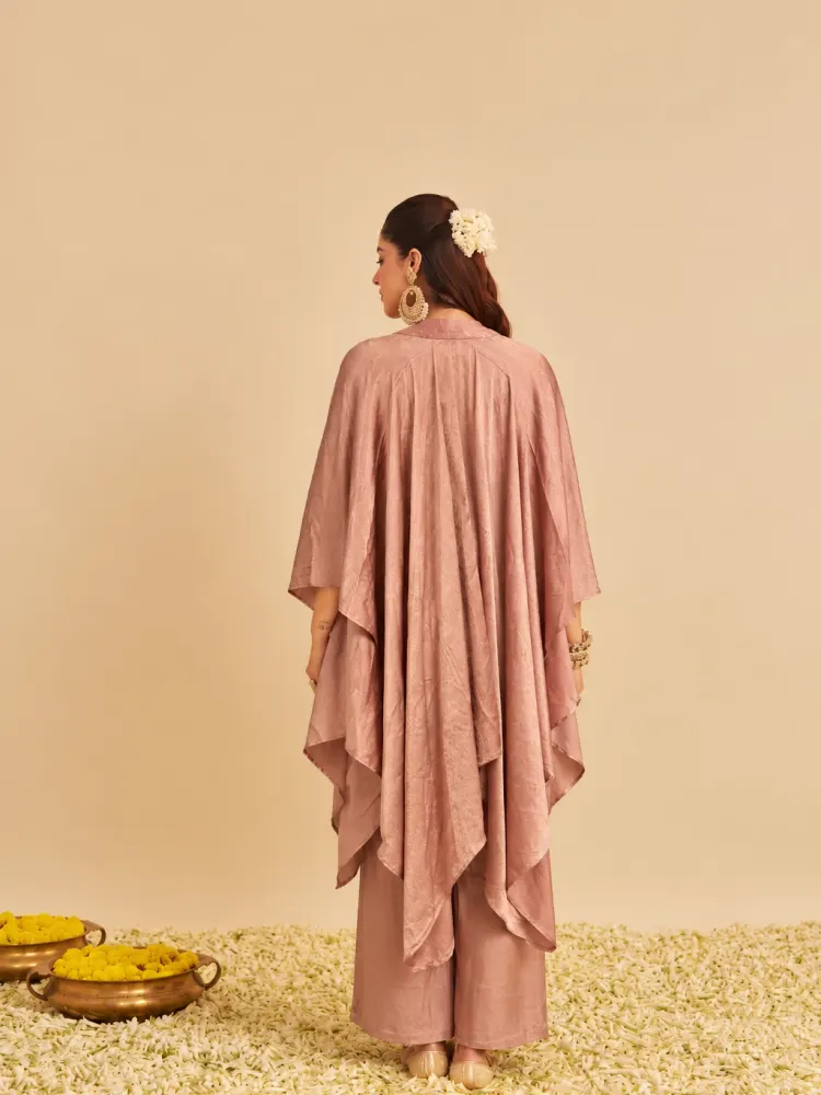 Rose Pink Kaftan Set-3