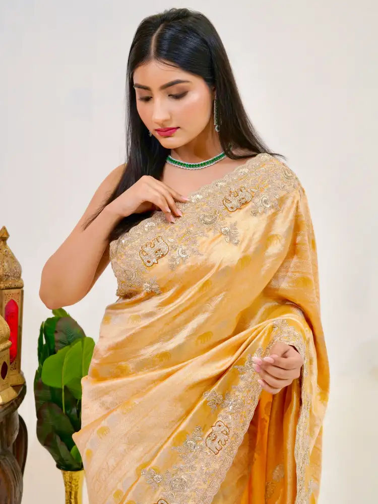 GOLDEN BANARASI SAREE - 2