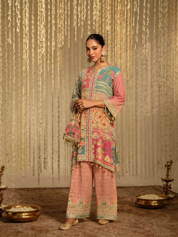 Festive Digital Print Suit-0