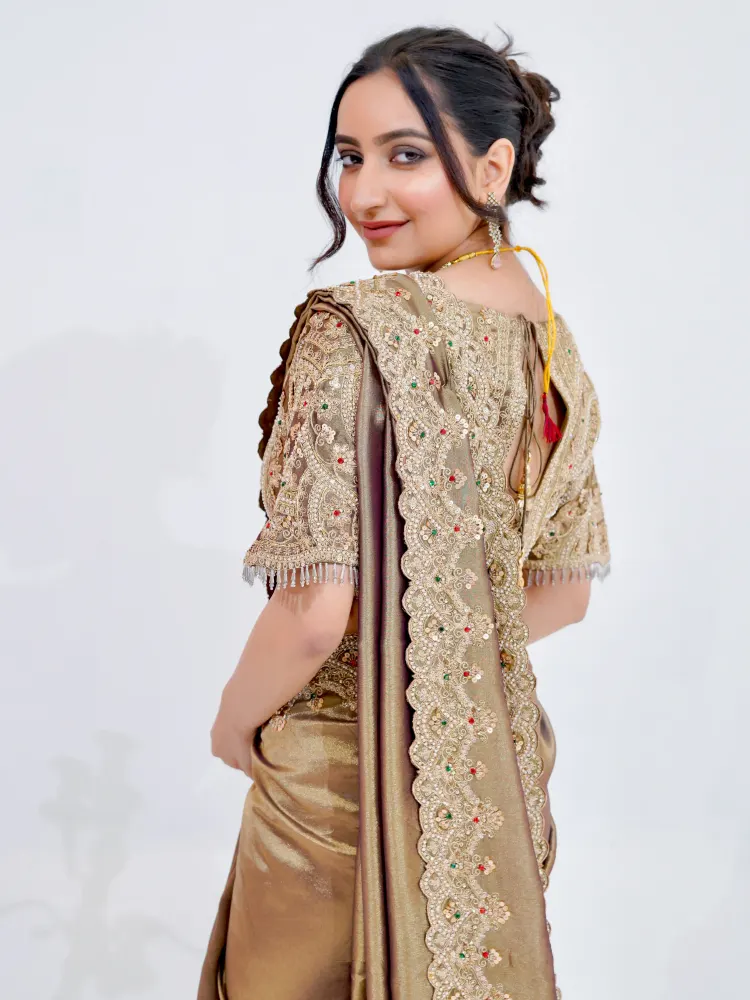 Designer Wedding Kundan Saree-2
