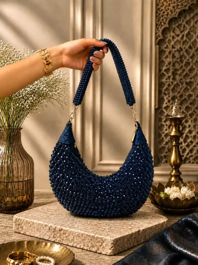 Navy Blue Party Handbag-1