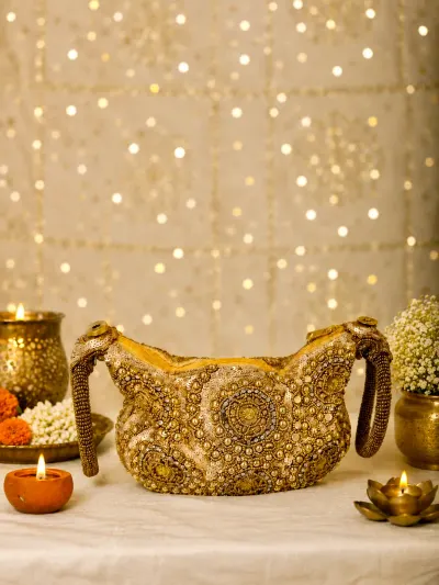 Gold Bridal Potli Bag-1