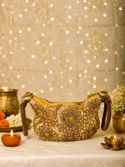 Gold Bridal Potli Bag-2