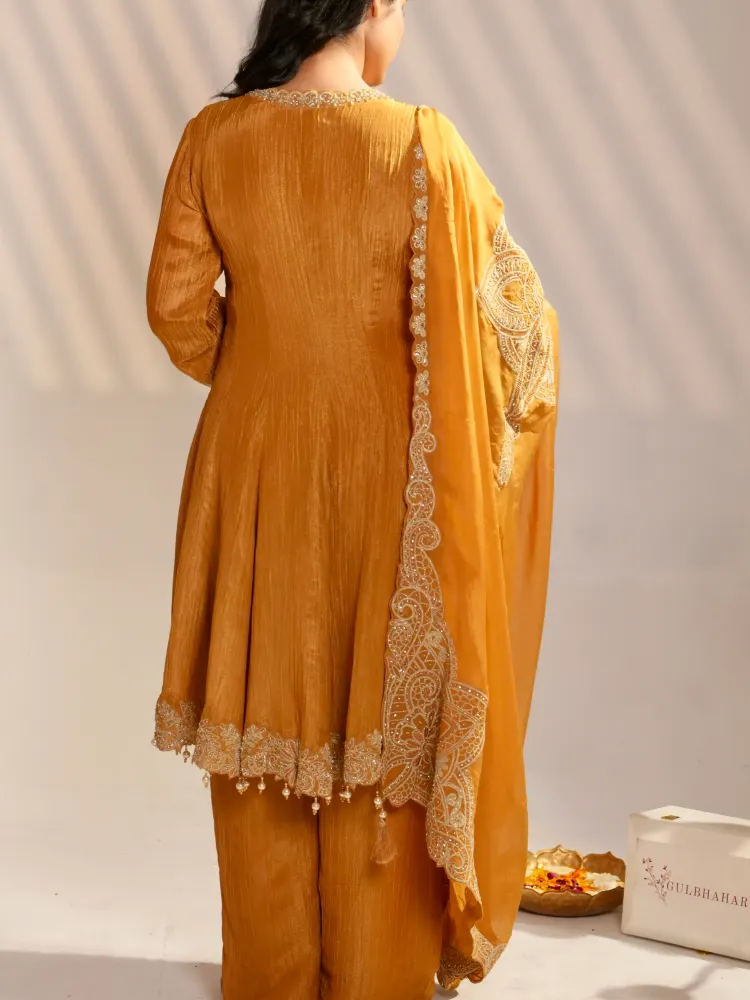 Mustard Gold Suit Women's-2