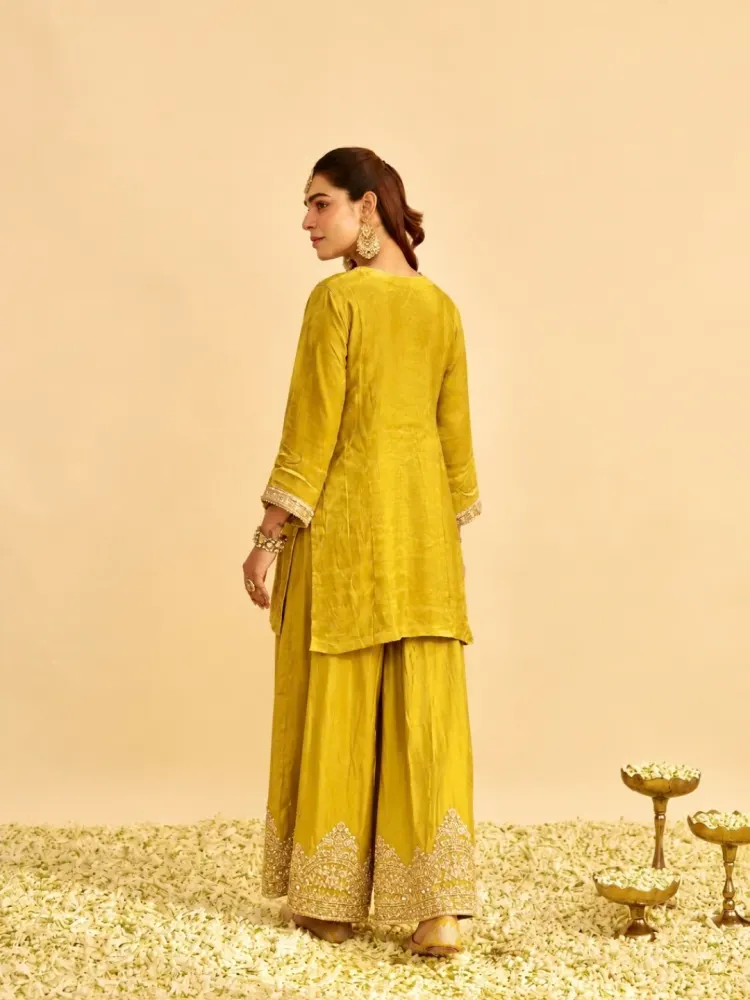 Mustard Yellow Festive Suit-1