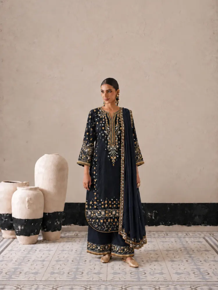 Navy Blue Festive Suit-0