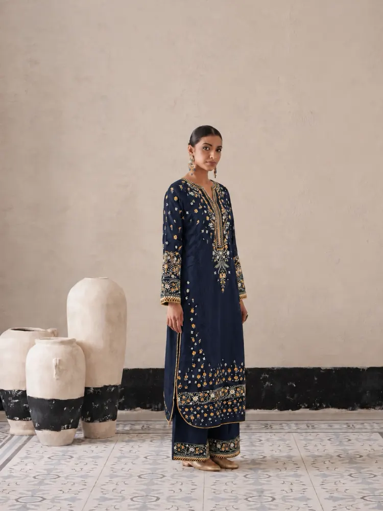 Navy Blue Festive Suit-1