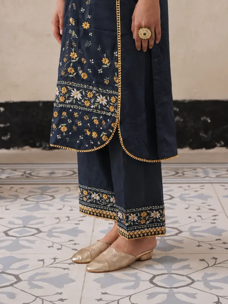 Navy Blue Festive Suit-3