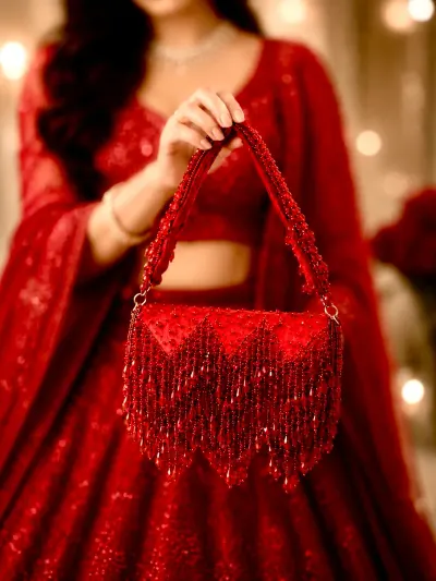 Red Bridal Handbag-3