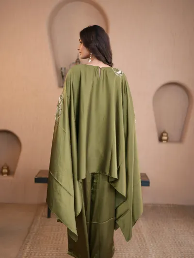 Green Kaftan Suit-3