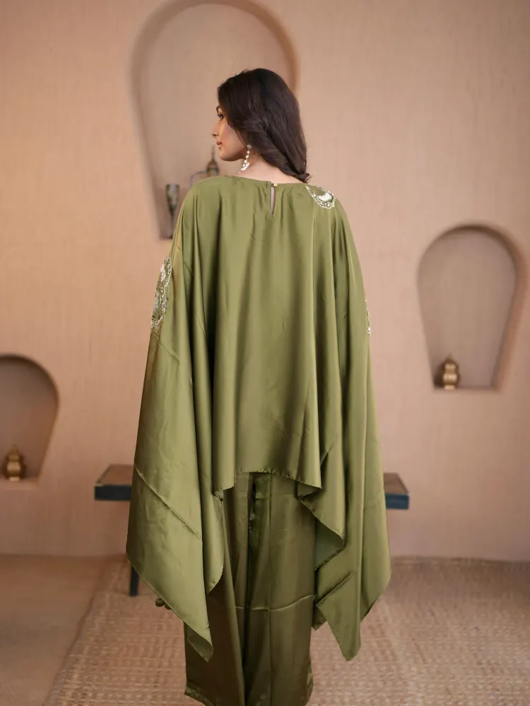 Green Kaftan Suit-3