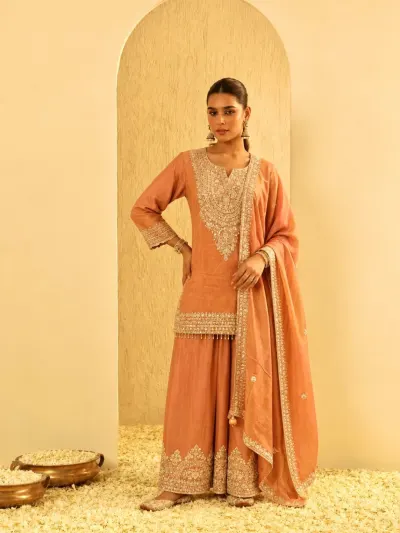 Orange Festive Suit-0
