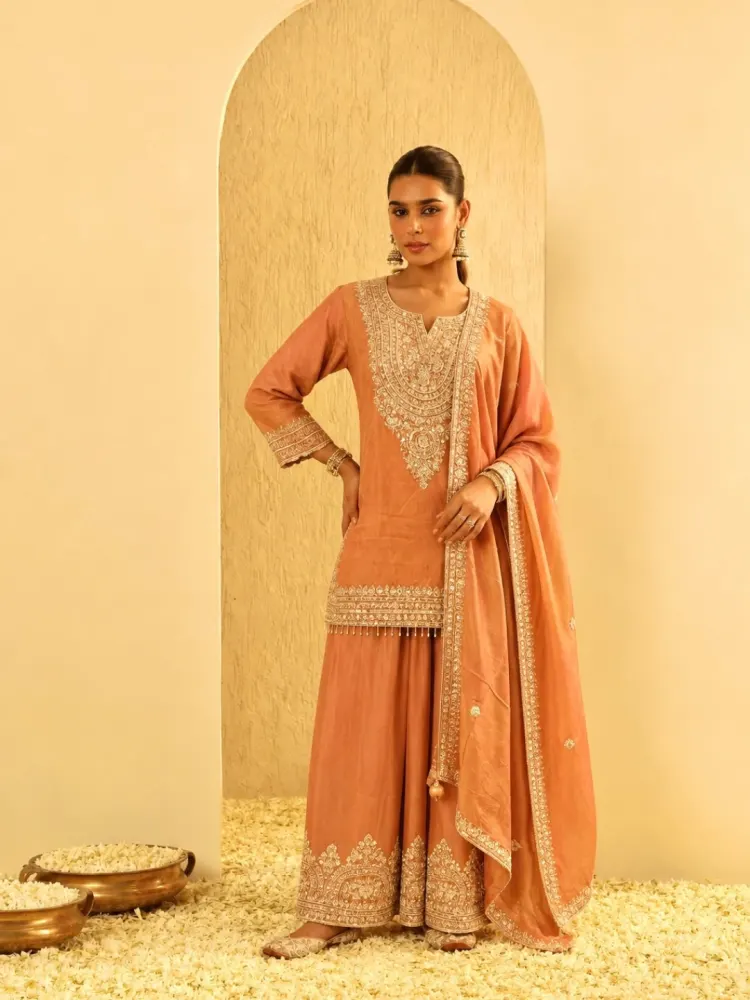 Orange Festive Suit-0
