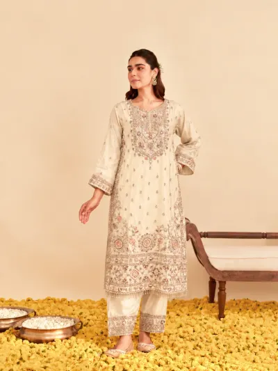 Ivory Bridal Kurta Set-2
