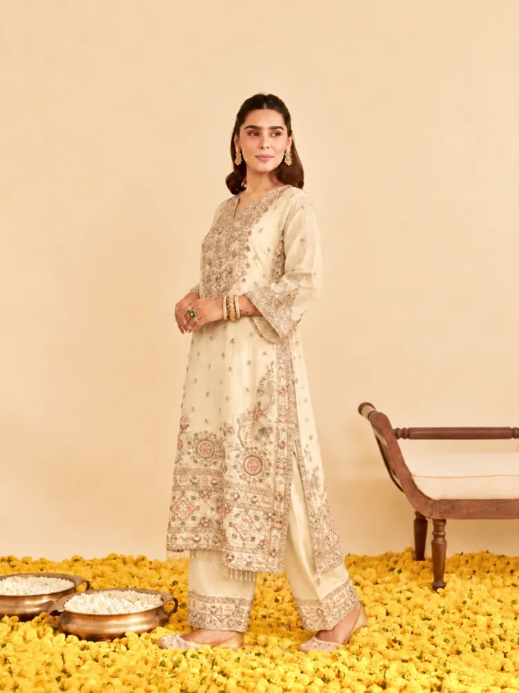 Ivory Bridal Kurta Set-1