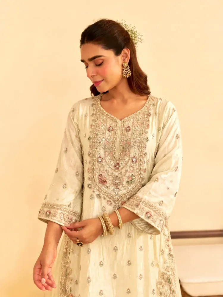 Ivory Bridal Kurta Set-4