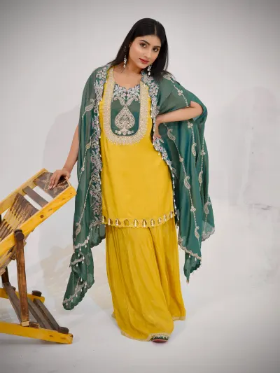 Mustard Yellow Suit Women's-1
