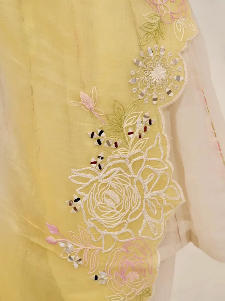 Ivory Floral Pakistani Suit-5