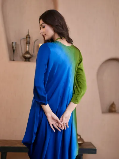 Ombre Kaftan Suit-3