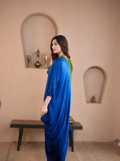 Ombre Kaftan Suit - 5